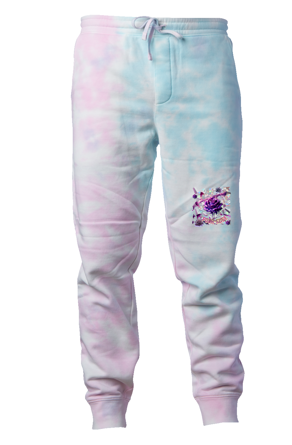POUR-EDGE FLOWER POWER Cotton Candy Tie Dye Pants