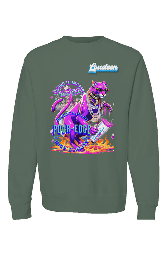 POUR-EDGE COUGAR PREMIUM CREWNECK SWEATSHIRT BY LO