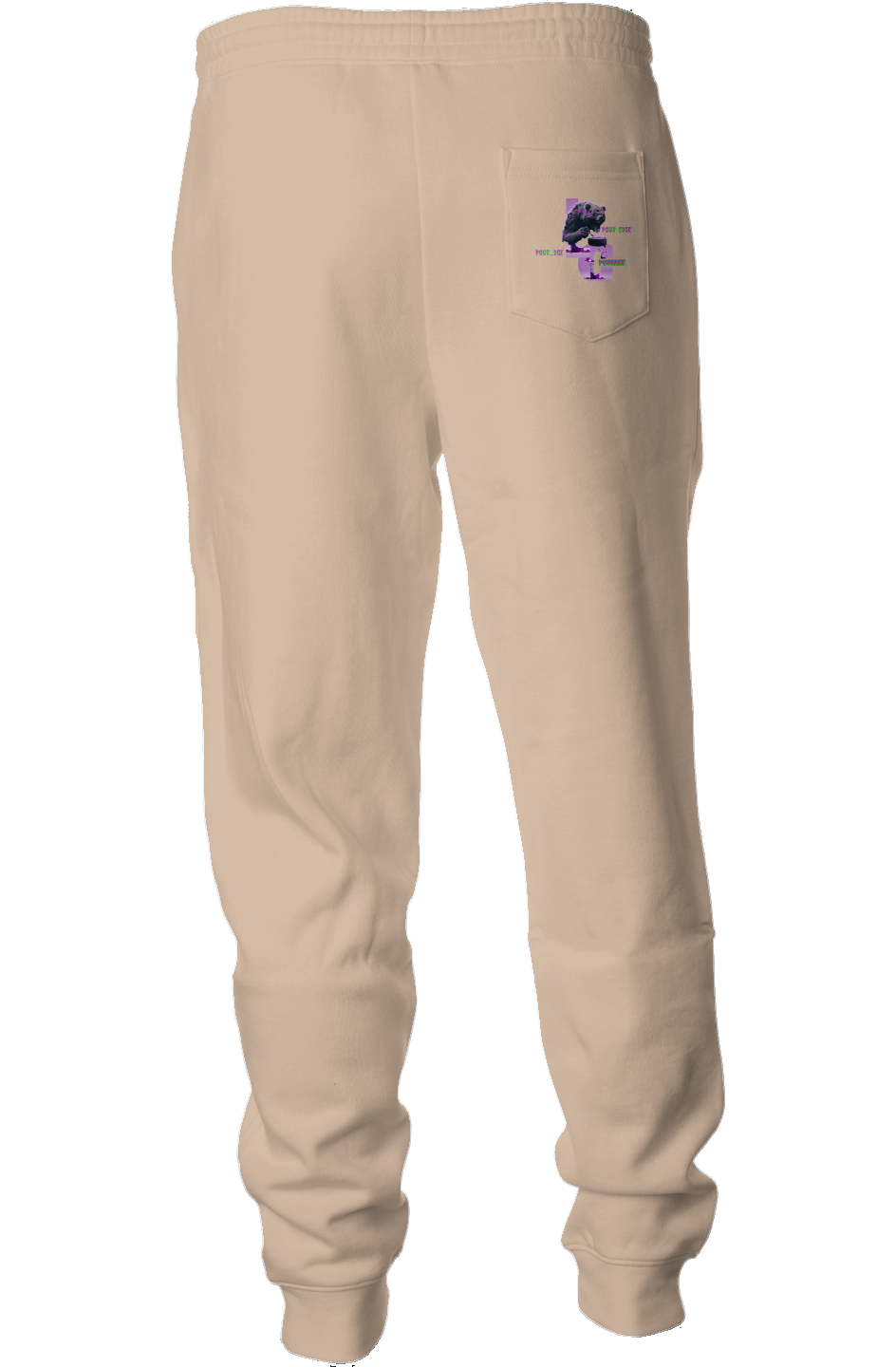 POUR-RAGE BEAR Pigment Dyed Fleece Joggers BY LOUD