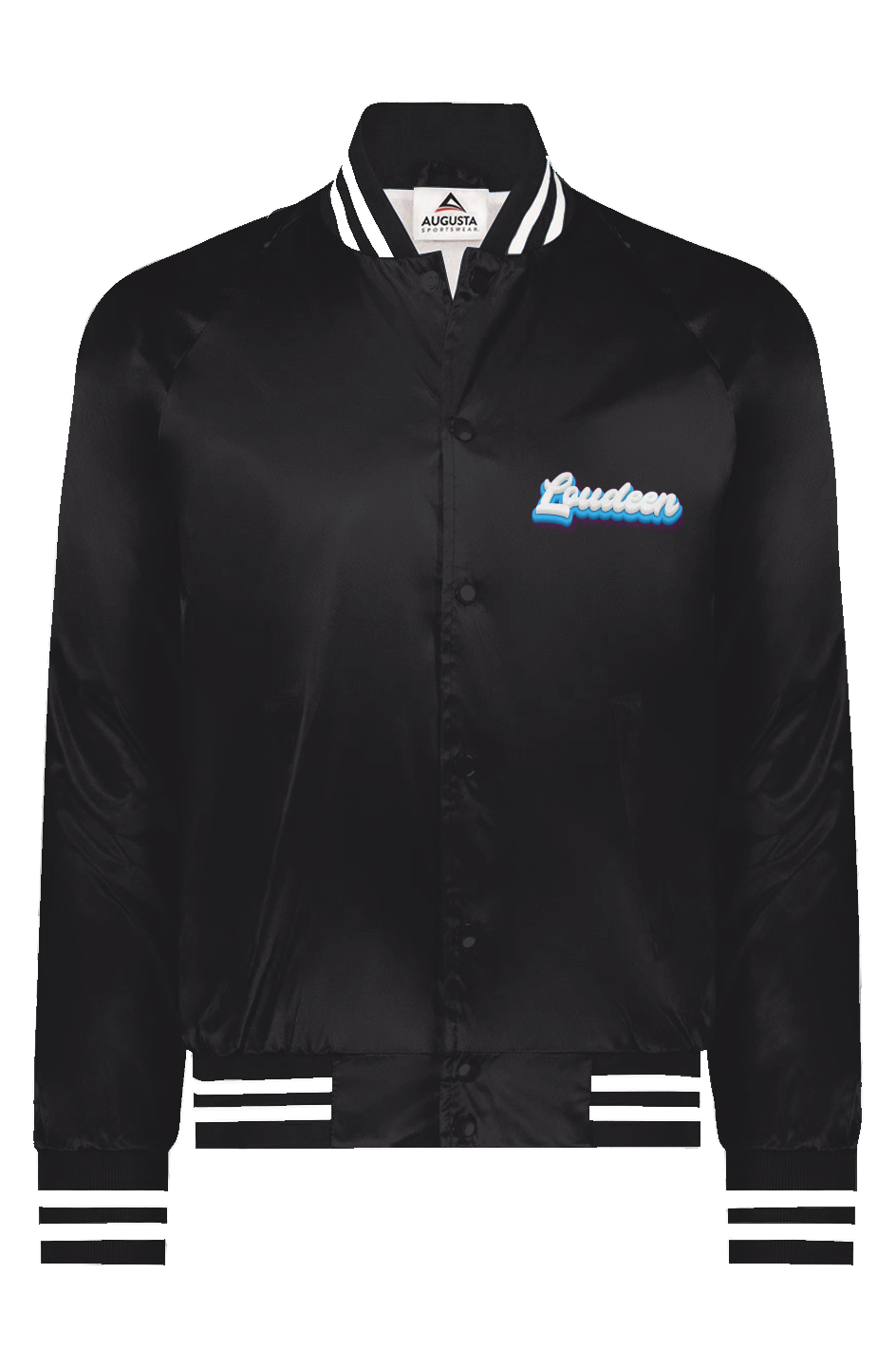 trust me Satin Baseball Striped Jacket