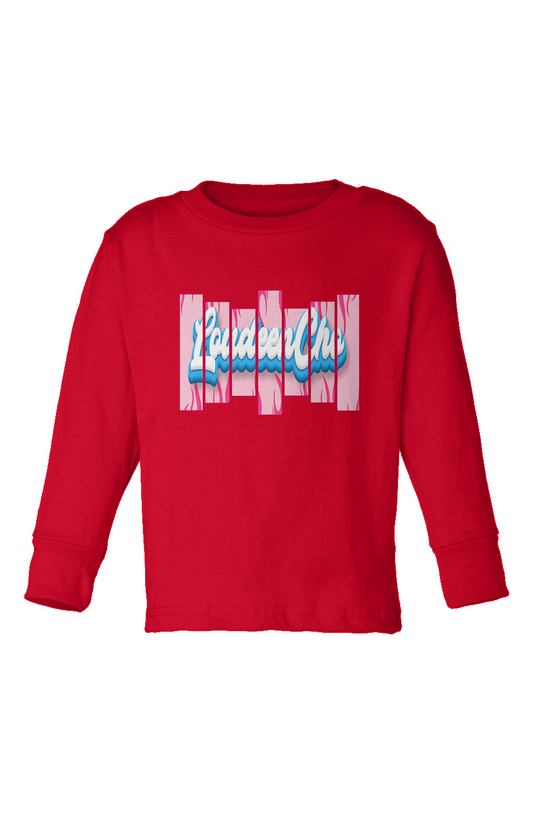 fire chalkboard Kids Long Sleeve T-Shirt