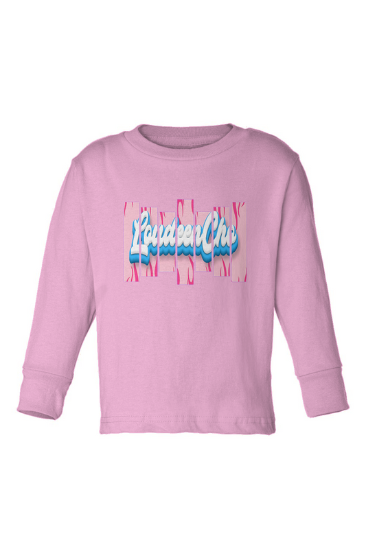 fire chalkboard Kids Long Sleeve T-Shirt