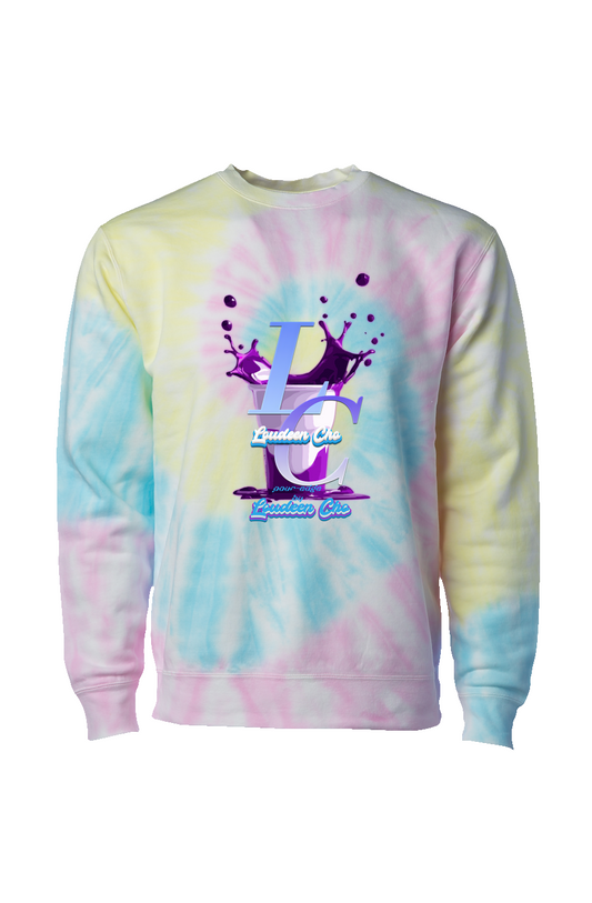Tie Dye Sunset Swirl Loudeen cup Crew Neck
