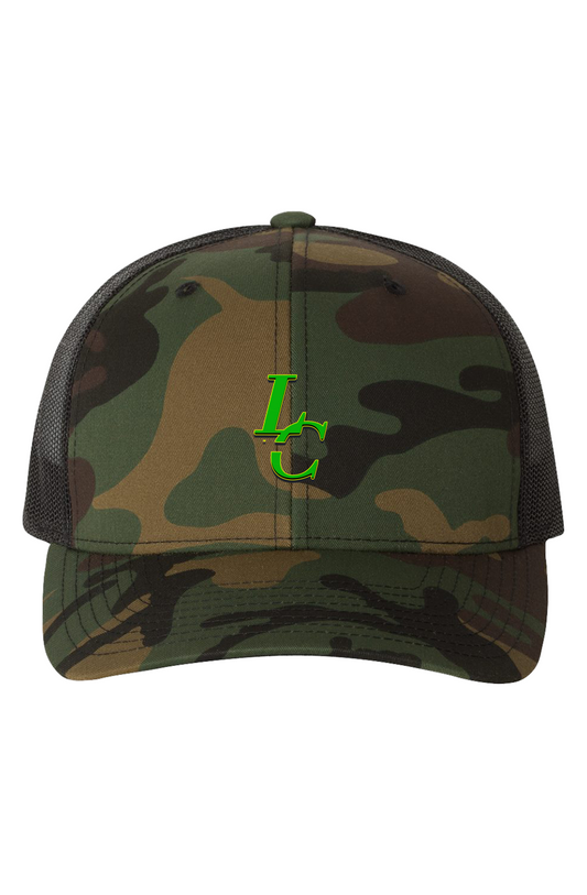 LC Green Camo/ Black Trucker-Cap by Loudeen