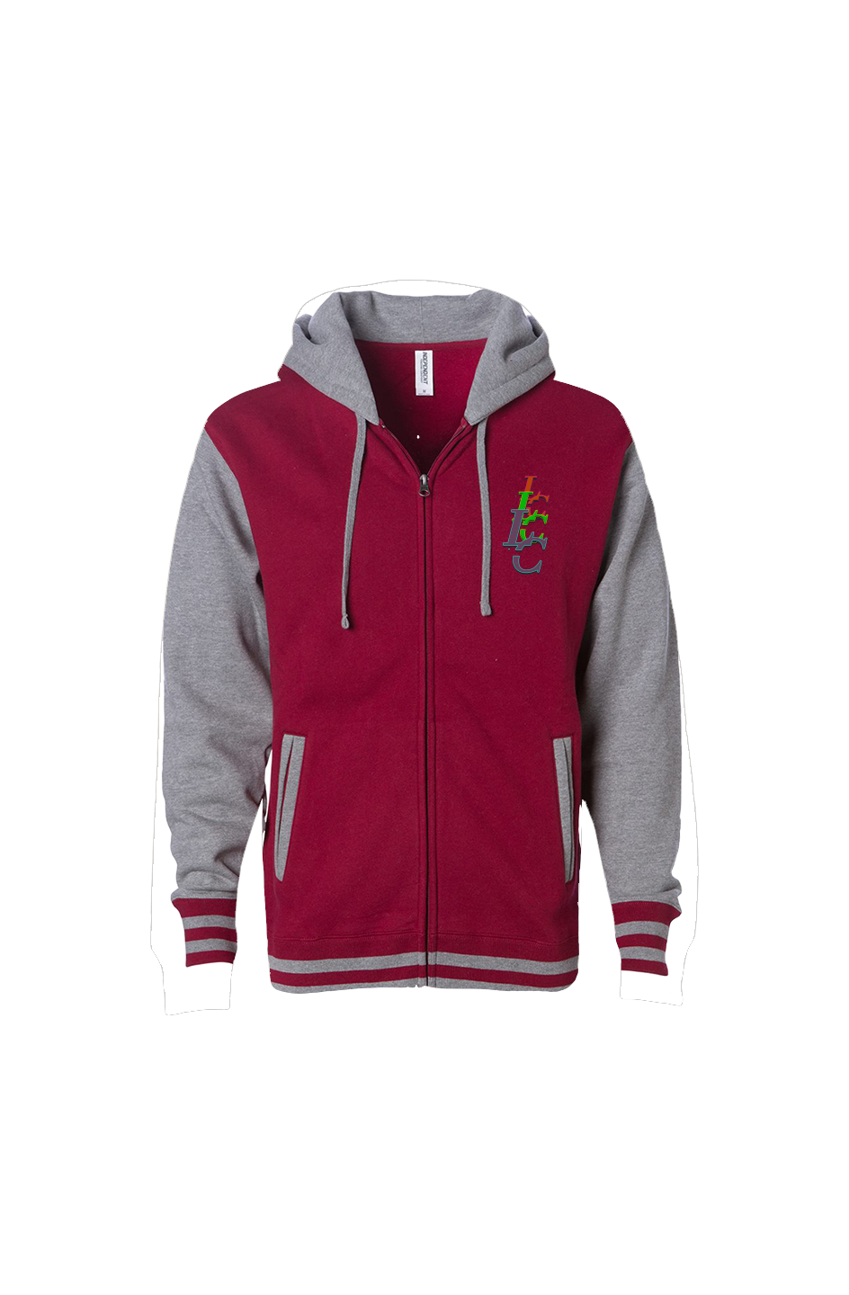 triple LC Loudeen UNISEX HEAVYWEIGHT VARSITY ZIP HOOD