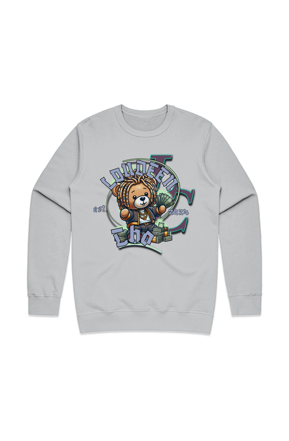 MENS PREMIUM CREW trap Bear by Loudeen